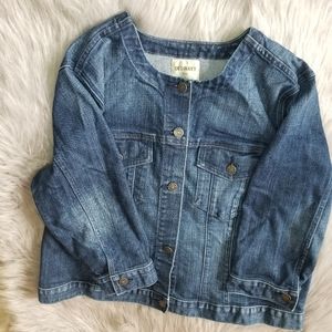 Old navy blue jean jacket